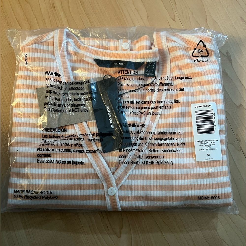 Vero Moda Short Sleeve Rib Dress    - Picture 6 of 6